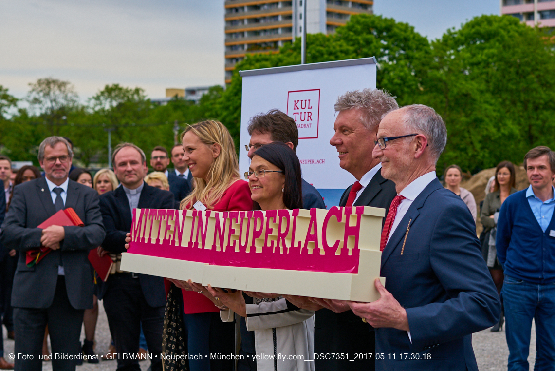 11. Mai 2017 - Grundsteinlegung für die LOGE und dem Kulturquadrat in Neuperlach